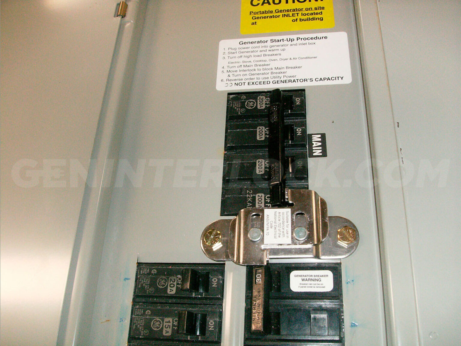 residential ge 150 amp panel installed